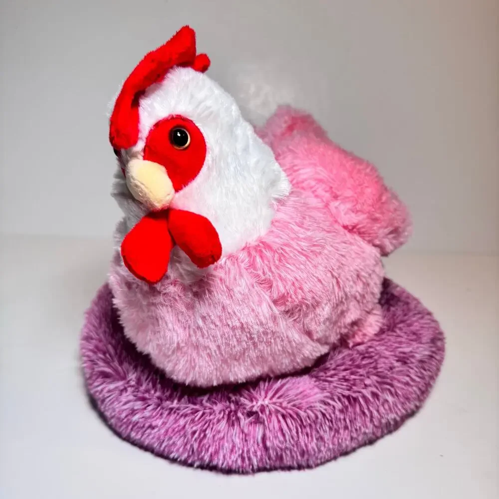 9-in-1 Plush Hen & Chicks Playset with Nest (Egg Laying Stuffed Animal Set)